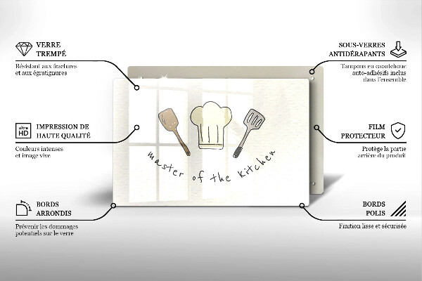 Spisskyddsplatta elegant Kökets mästare