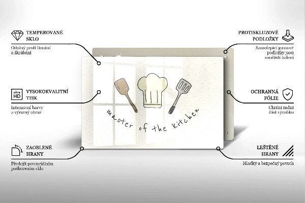 Spisskyddsplatta elegant Kökets mästare