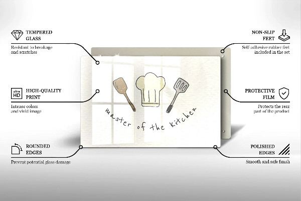 Spisskyddsplatta elegant Kökets mästare