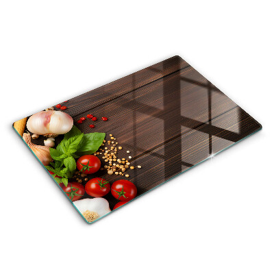 Spisskyddsplatta elegant Grönsaker på bordet