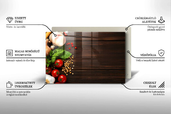 Spisskyddsplatta elegant Grönsaker på bordet