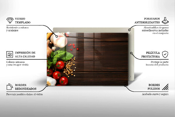 Spisskyddsplatta elegant Grönsaker på bordet