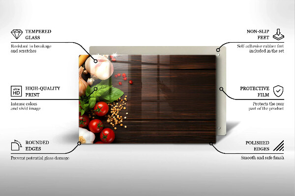 Spisskyddsplatta elegant Grönsaker på bordet