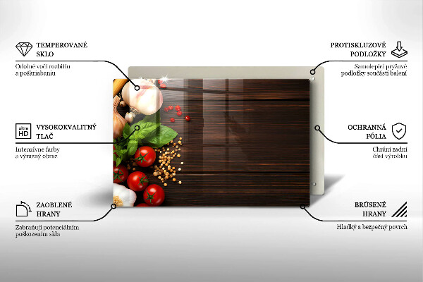 Spisskyddsplatta elegant Grönsaker på bordet