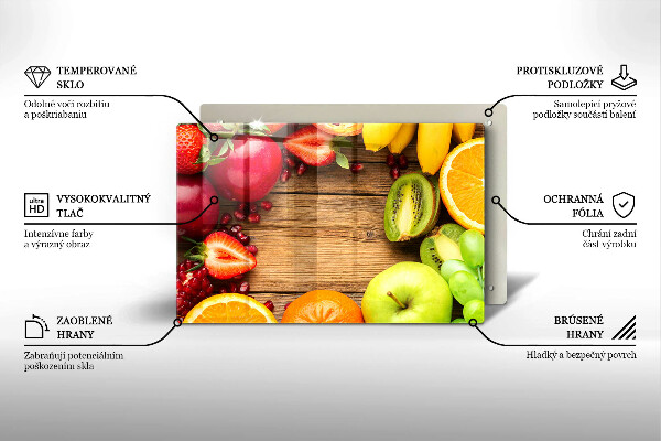 Spisskyddsplatta elegant Färsk frukt
