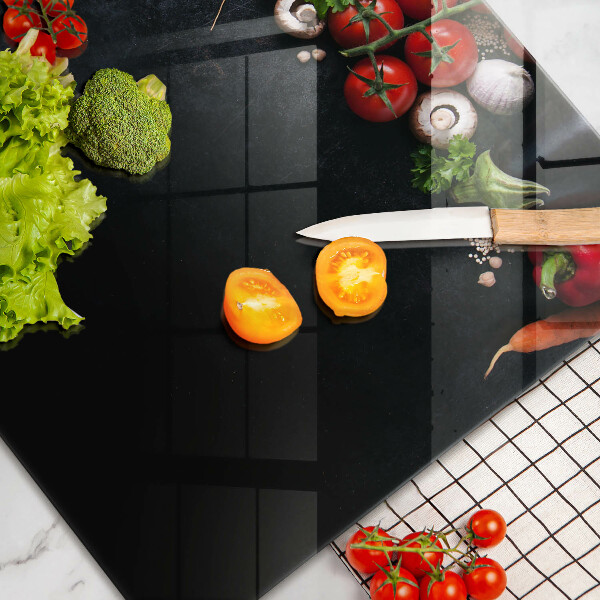 Spisskyddsplatta elegant Färgglada grönsaker