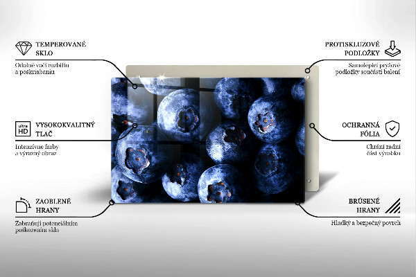 Spisskyddsplatta elegant Närbild av bär