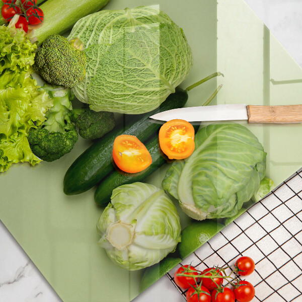 Spisskyddsplatta elegant Gröna frukter och grönsaker