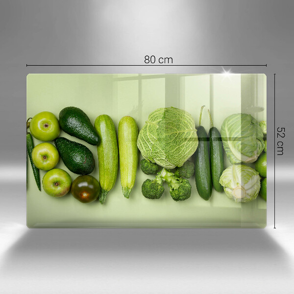 Spisskyddsplatta elegant Gröna frukter och grönsaker