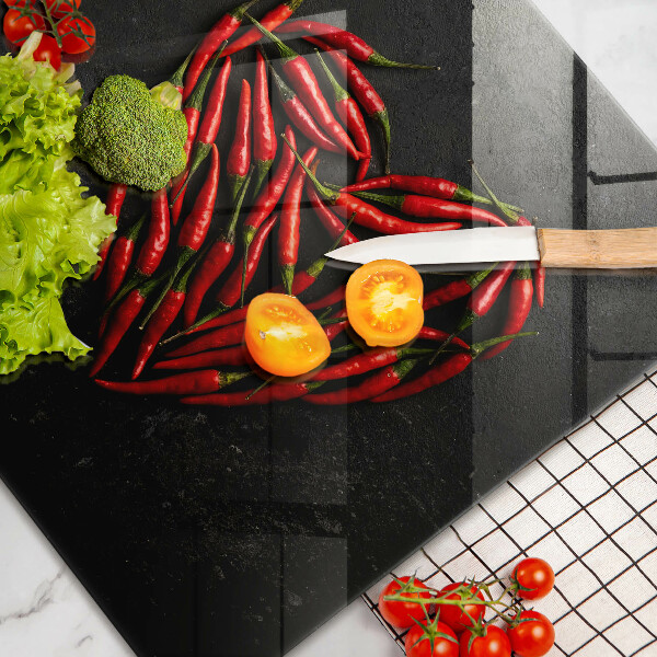 Kokkärlskydd elegant Chilipeppar hjärta