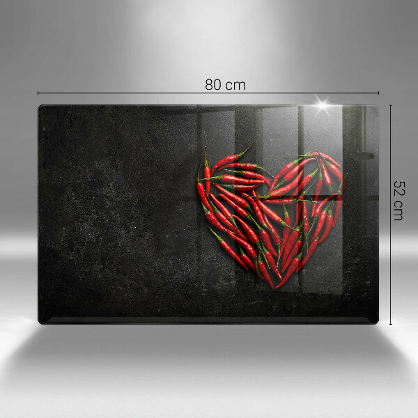 Kokkärlskydd elegant Chilipeppar hjärta