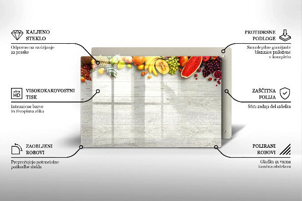 Kokkärlskydd elegant Frukt på omslag