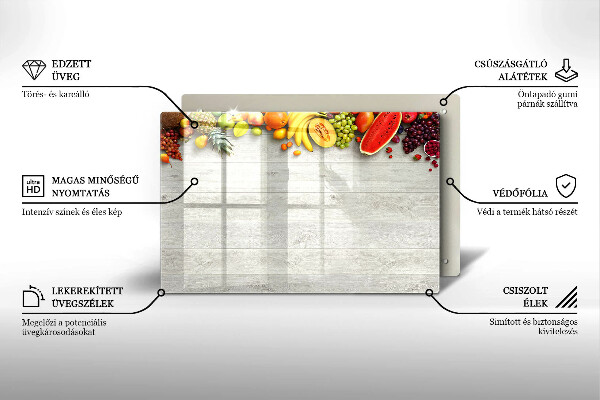 Kokkärlskydd elegant Frukt på omslag