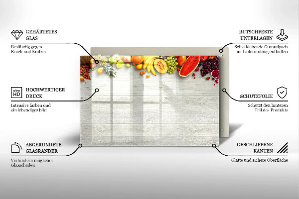 Kokkärlskydd elegant Frukt på omslag