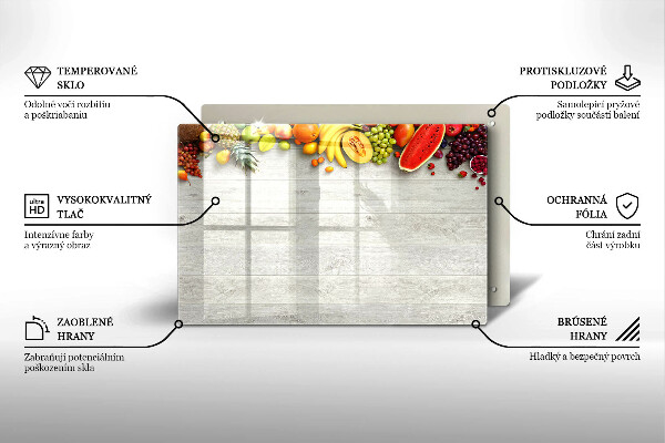 Kokkärlskydd elegant Frukt på omslag