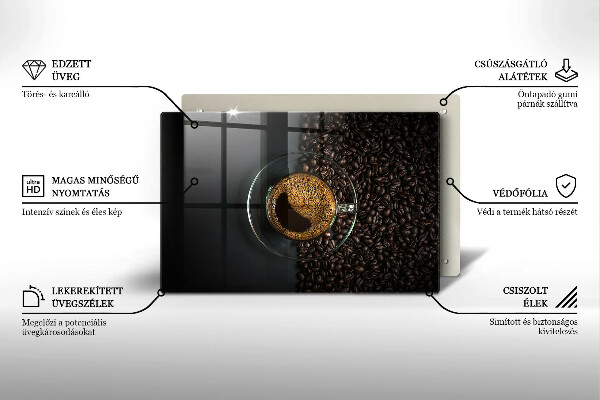 Kokkärlskydd elegant Kaffe och bönor