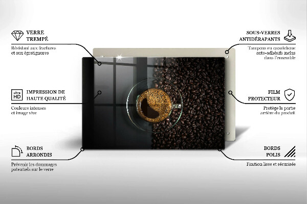 Kokkärlskydd elegant Kaffe och bönor