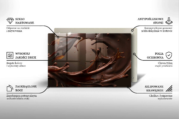 Kokkärlskydd elegant Flytande choklad