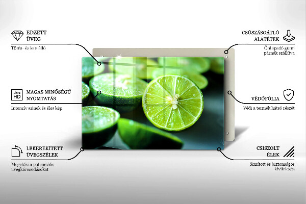 Kokkärlskydd elegant Lime citrus