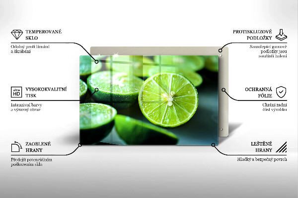 Kokkärlskydd elegant Lime citrus