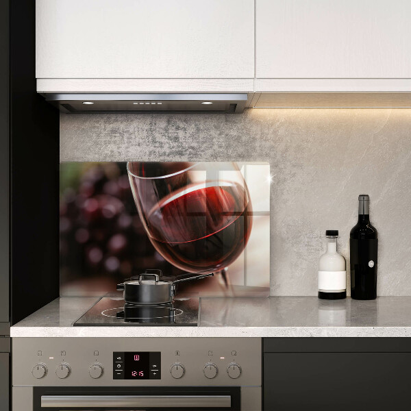 Kokkärlskydd elegant Ett glas rött vin