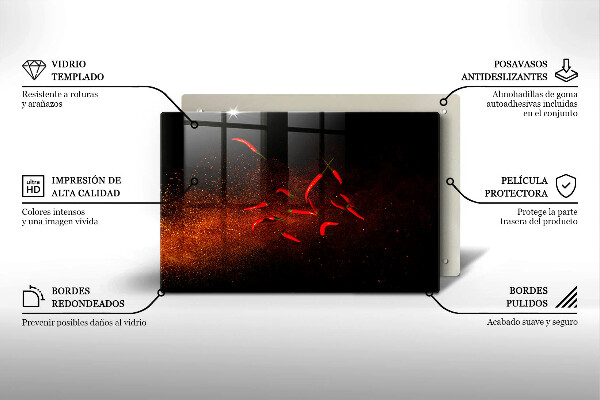 Kokkärlskydd elegant Varm chilipeppar