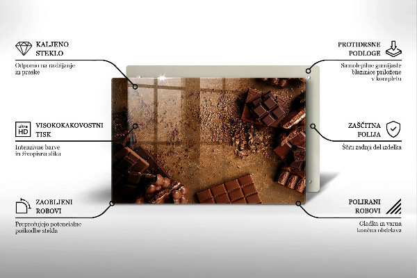 Skydd för induktionsspis elegant Chokladgodis