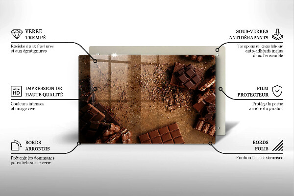 Skydd för induktionsspis elegant Chokladgodis