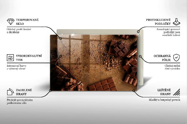 Skydd för induktionsspis elegant Chokladgodis