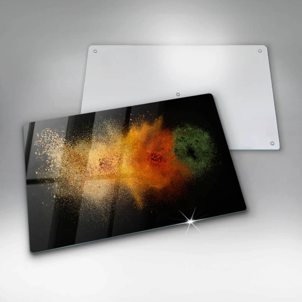 Skydd för induktionsspis elegant Färgglada kryddor