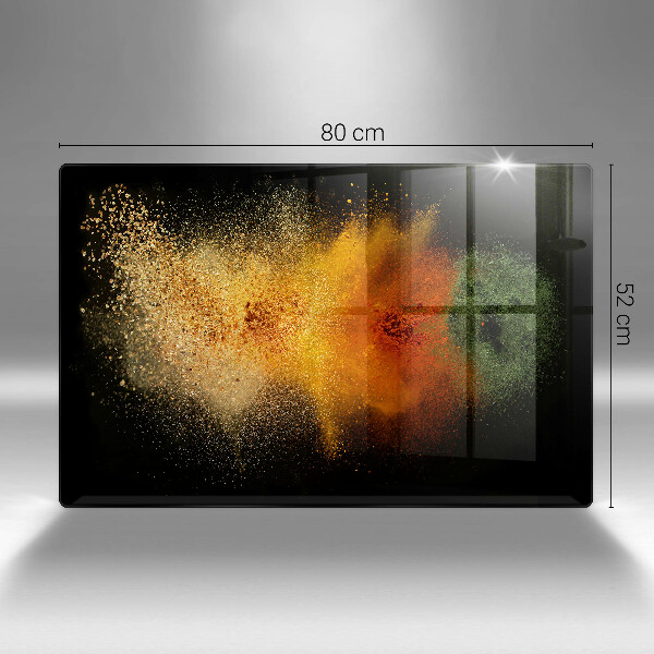 Skydd för induktionsspis elegant Färgglada kryddor