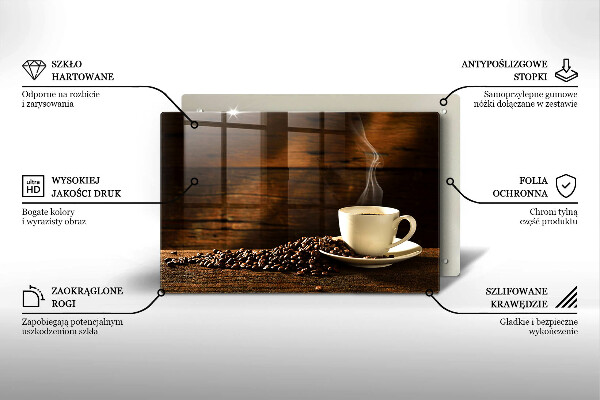 Spisskyddsplatta elegant Kaffekopp i trä