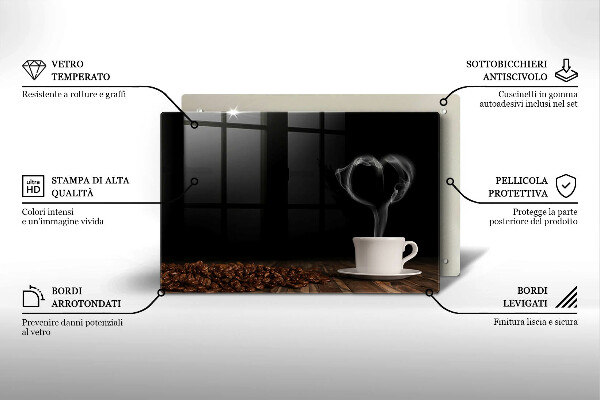 Spisskyddsplatta elegant Kaffekopp hjärta