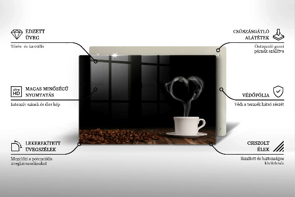 Spisskyddsplatta elegant Kaffekopp hjärta