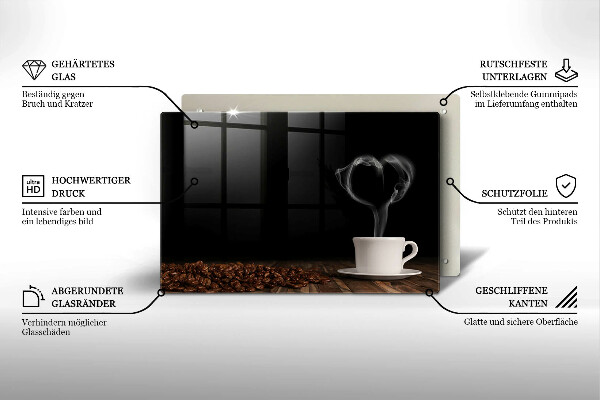 Spisskyddsplatta elegant Kaffekopp hjärta