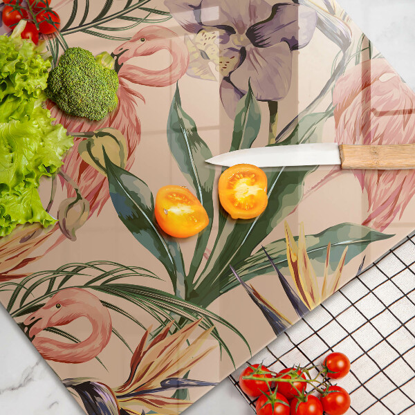 Kokkärlskydd elegant Flamingos illustration