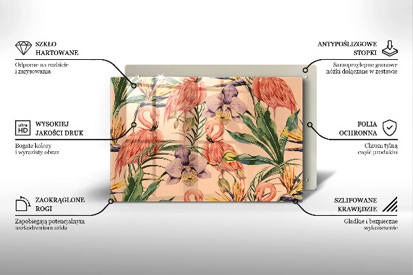 Kokkärlskydd elegant Flamingos illustration