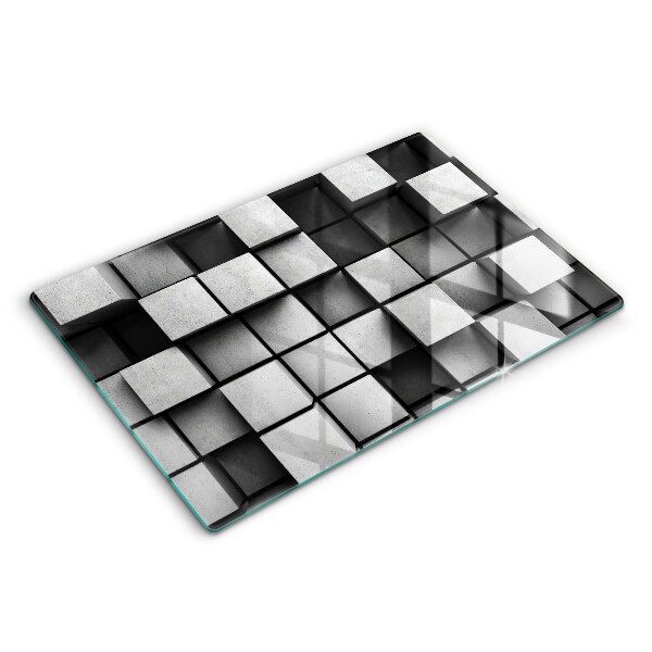 Spisskyddsplatta elegant Abstrakta 3D rutor