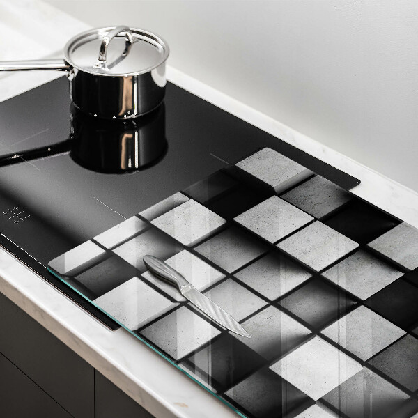 Spisskyddsplatta elegant Abstrakta 3D rutor