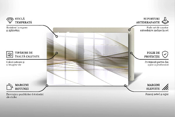 Spisskyddsplatta elegant Abstrakta linjer design