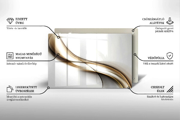 Spisskyddsplatta elegant Mjuka linjer abstraktion