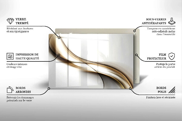 Spisskyddsplatta elegant Mjuka linjer abstraktion