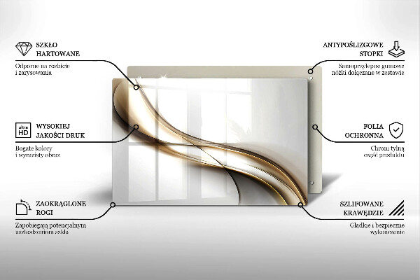 Spisskyddsplatta elegant Mjuka linjer abstraktion