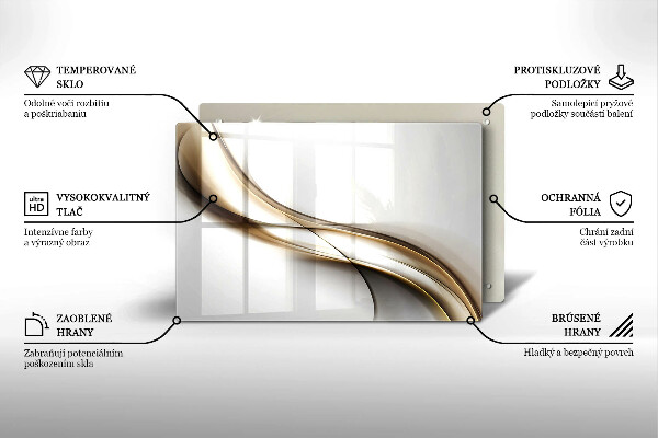 Spisskyddsplatta elegant Mjuka linjer abstraktion