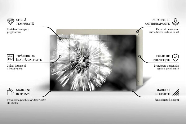 Spisskyddsplatta elegant En delikat maskros