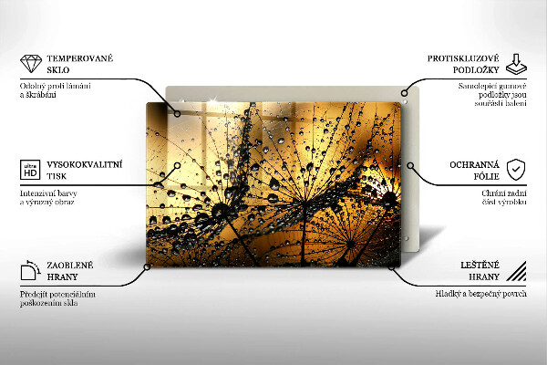 Spisskyddsplatta elegant Dagg och maskrosor