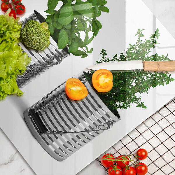 Spisskyddsplatta elegant Krukor med örtväxter