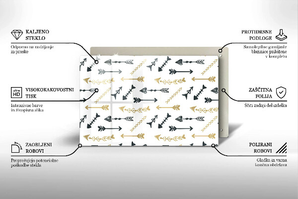 Glashällskydd elegant Boho pilar mönster