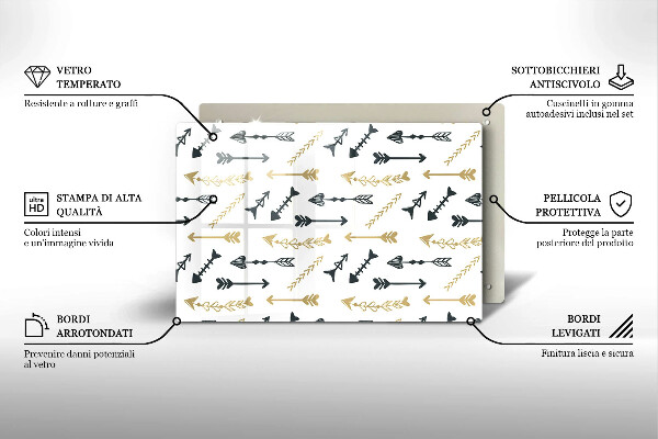 Glashällskydd elegant Boho pilar mönster