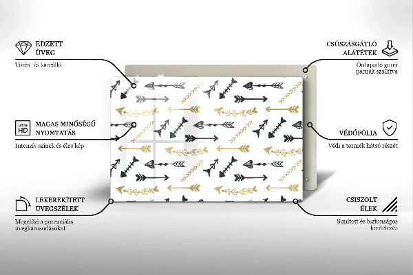 Glashällskydd elegant Boho pilar mönster